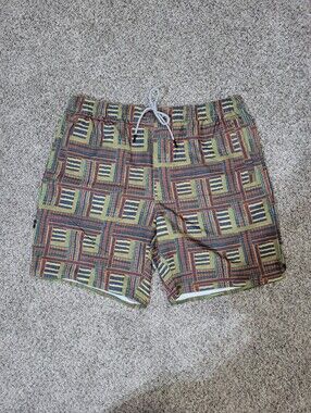 Stance Mens Large FreshTek Hybrid Regular Fit Drawstring Waist 7" Inseam Shorts